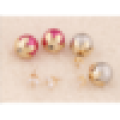 2016hot продажи оптовая свадьба все типы двойной круглой формы серьги жемчужина